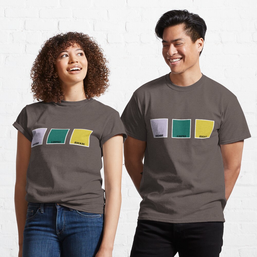 Lavender, Pine, Citrine Hex Codes Classic T-Shirt