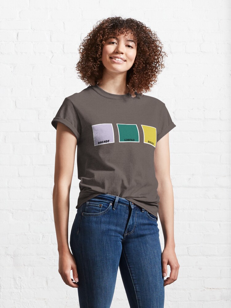 Alternate view of Lavender, Pine, Citrine Hex Codes Classic T-Shirt