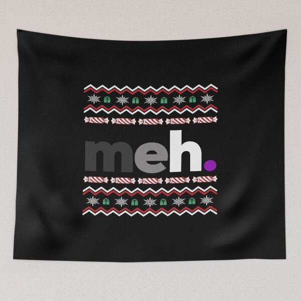 Item preview, Christmas meh Ace. Asexual Pride designed and sold by Subtle Pride Shop.