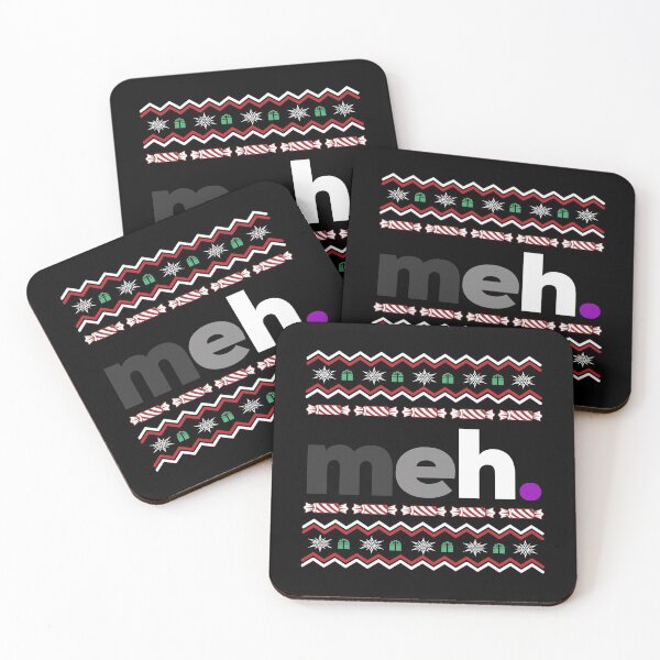 Item preview, Christmas meh Ace. Asexual Pride designed and sold by Subtle Pride Shop.