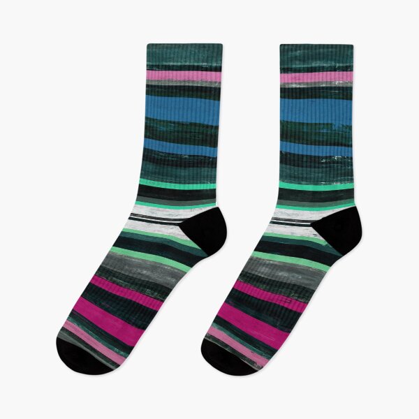 Item preview, Julia Di Sano - COLOR IN MOTION 4 BOLD STRIPES PINK TEAL COLORFUL LINES ABSTRACT designed and sold by EbiEmporium.