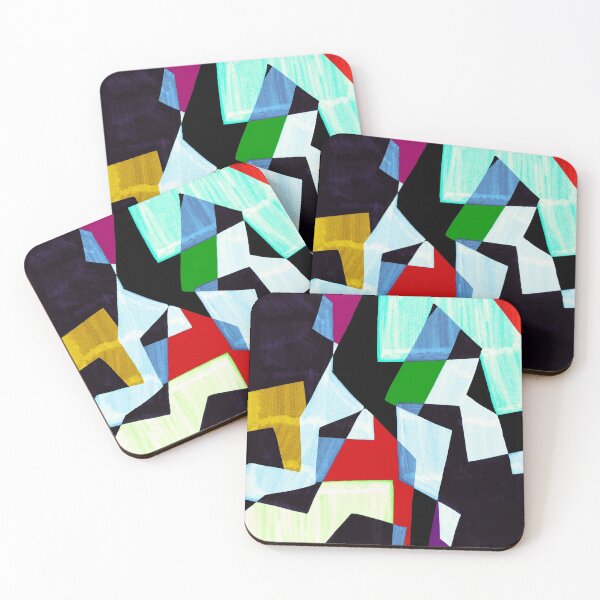 Item preview, Julia Di Sano - EQUILIBRIUM 2 COLORFUL RAINBOW ABSTRACT SHAPES designed and sold by EbiEmporium.