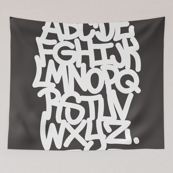 Item preview, hand written graffiti font alphabet designed and sold by yassineddy.