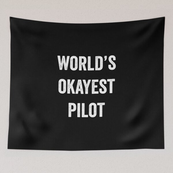 Item preview, World's Okayest Pilot designed and sold by HorizonDesignz.