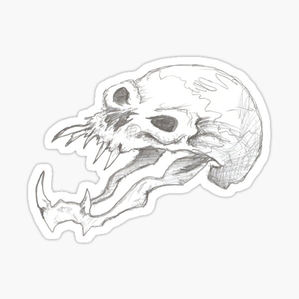 Laughing Skull Sticker