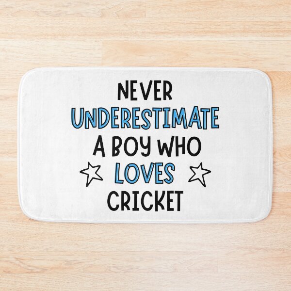 Item preview, Never underestimate a boy who loves cricket designed and sold by TheGreenGoat.