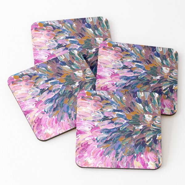 Item preview, Julia Di Sano - FLORAL EXPANSION 2, PINK BLUE SPLASH designed and sold by EbiEmporium.
