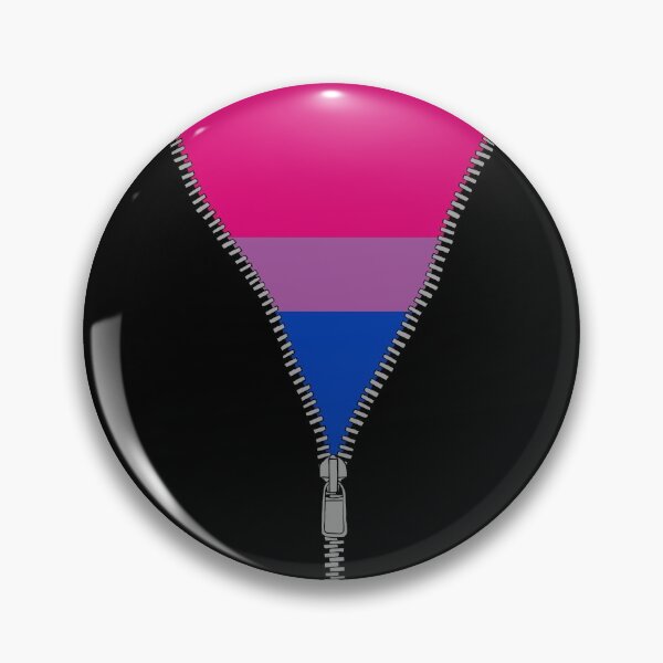 Item preview, Unzip Bi Pride (black bg) designed and sold by callboxkat.