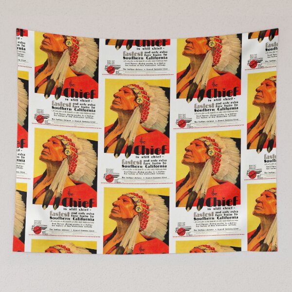 Item preview, The Chief Santa Fe 1929 - Hernando Gonzallo Villa  - Vintage Travel  designed and sold by Culturio.