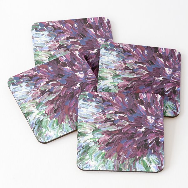 Item preview, Julia Di Sano - FLORAL EXPANSION 2, PURPLE GREEN SPLASH designed and sold by EbiEmporium.