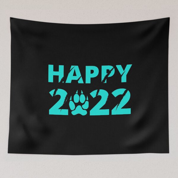 Item preview, Happy 2022 Blue Tiger scratches designed and sold by trendingatees.