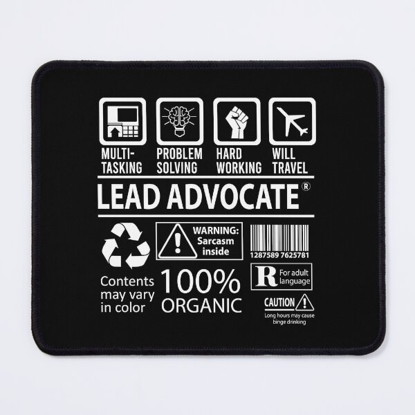 Item preview, Lead Advocate T Shirt - MultiTasking Certified Job Gift Item Tee designed and sold by killingworthhi.