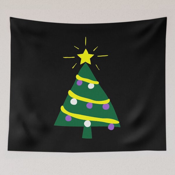 Item preview, Ugly Enby Christmas Tree. Nonbinary Pride designed and sold by Subtle Pride Shop.