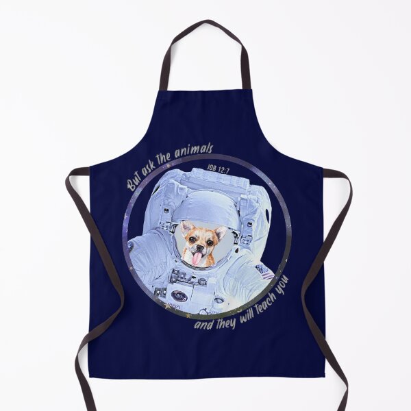 Item preview, Chihuahua Dog Astronaut in Space Bible Verse Ask the Animals Job 12:7 designed and sold by TheKingdomAttic.