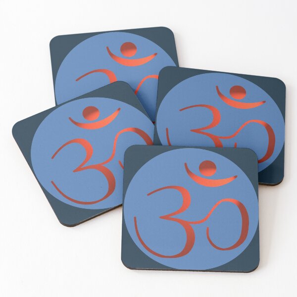 Item preview, OM Logo - Red on Blue designed and sold by Fractal Journeys, etc. .
