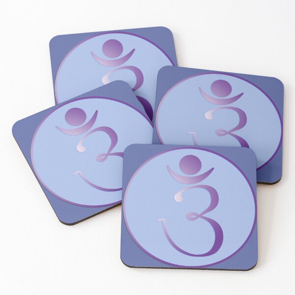 Item preview, OM Logo - Purple on Blue designed and sold by Fractal Journeys, etc. .