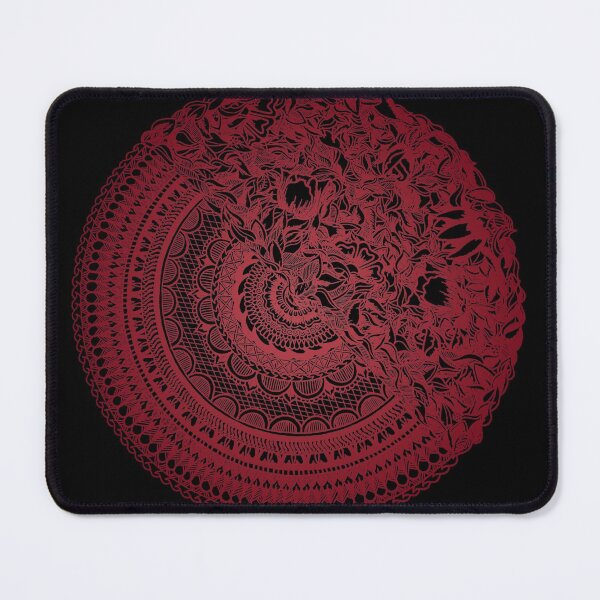 Item preview, 50Floral Mandala | Cherry Red by SimmyGhatt designed and sold by simmyghatt.