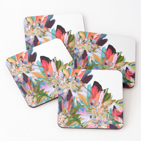 Item preview, Julia Di Sano - LUSH BOTANICAL 1 TROPICAL FLORAL ABSTRACT FLOWERS PAINTING designed and sold by EbiEmporium.