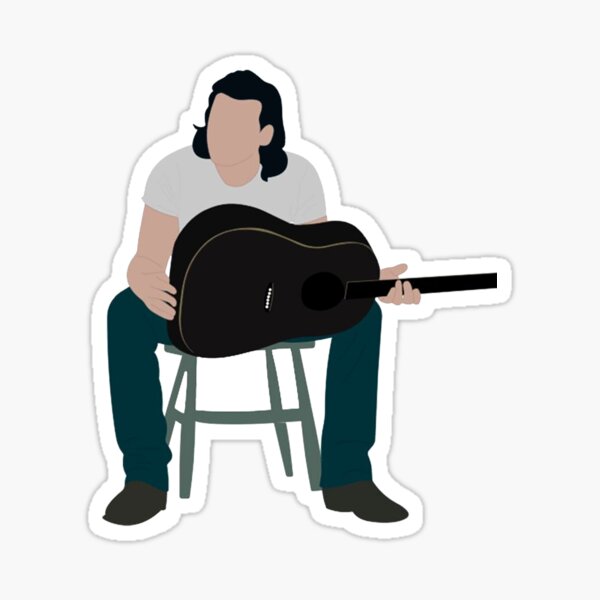 let's play guitar with me Sticker