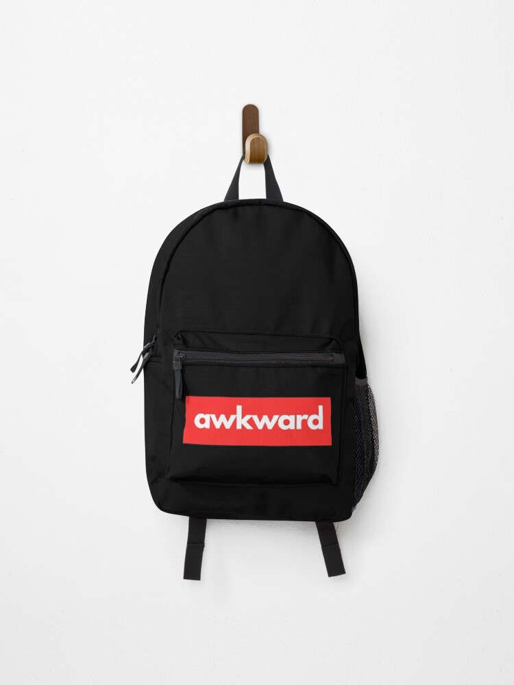Thumbnail 1 of 3, Backpack, Awkward Typography Design designed and sold by AngstDesign.