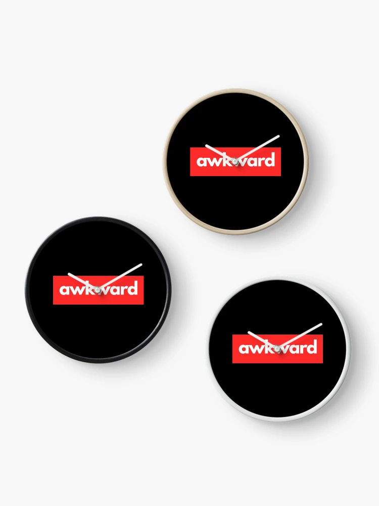 Thumbnail 3 of 4, Clock, Awkward Typography Design designed and sold by AngstDesign.