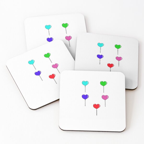 Item preview, 5-pack colorful heart lollipops  designed and sold by yassooz.