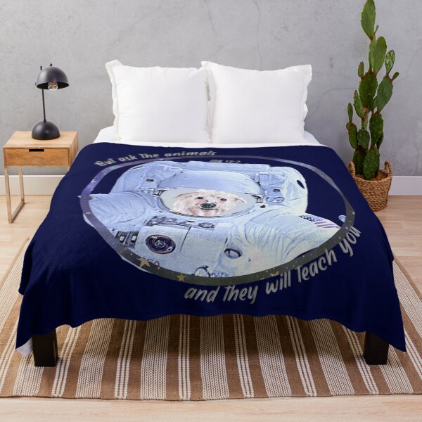 Item preview, Chinese Crested Dog Astronaut in Space Bible Verse Ask the Animals Job 12:7 designed and sold by TheKingdomAttic.