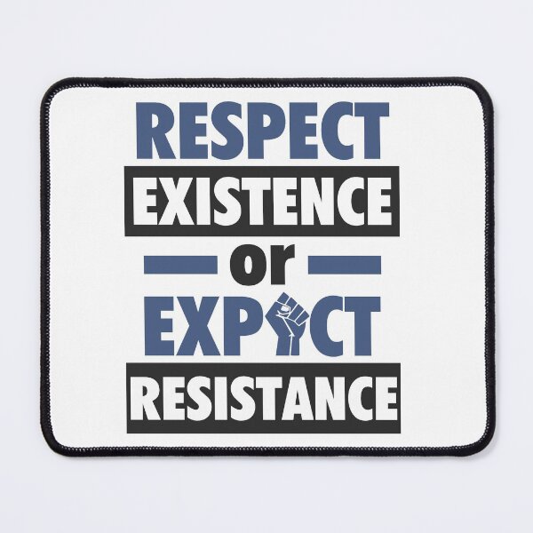 Item preview, Respect existence or expect resistance, power, hand, america, flag, designed and sold by Elshan Ilyasov.