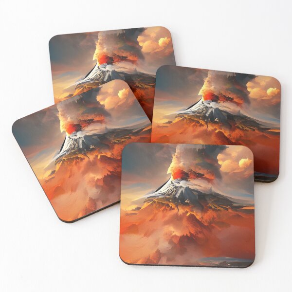 Item preview, Artificial intelligence art, AI generated, volcano, lava flow designed and sold by lavalova.
