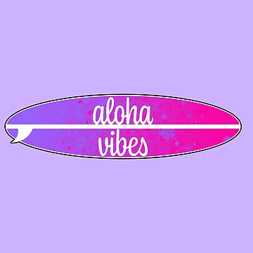 Imagen de la obra Aloha Vibes Surfboard de HotShotsDesigns