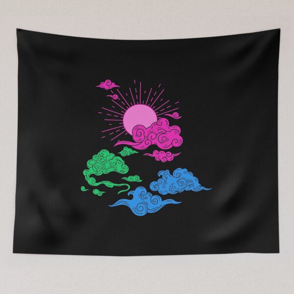 Item preview, Sun and Clouds Poly Sexual. Polysexual Pride designed and sold by Subtle Pride Shop.
