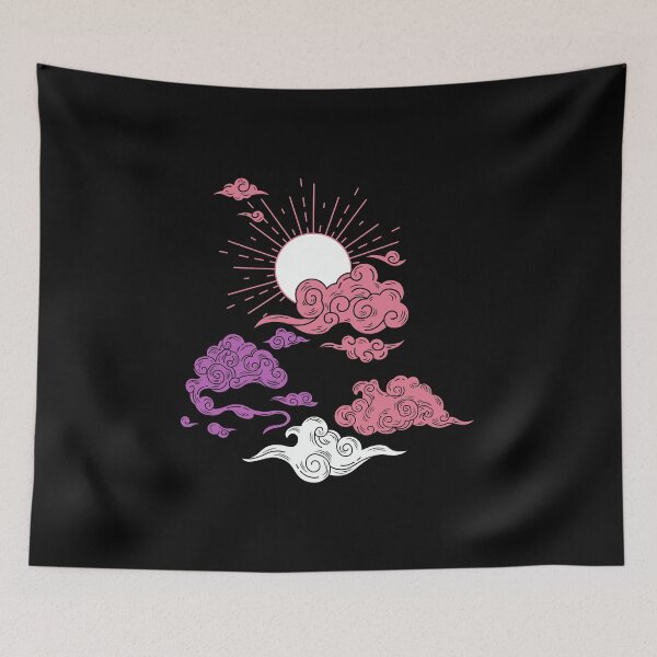 Item preview, Sun and Clouds. Sapphic Pride designed and sold by Subtle Pride Shop.