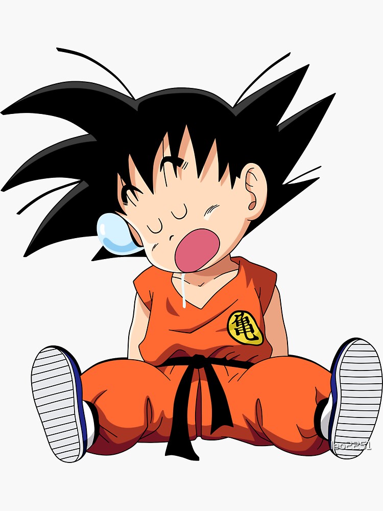 Chibi Goku Dragon Ball Z Cartoon Car Bumper Sticker Decal- 3'' or 5