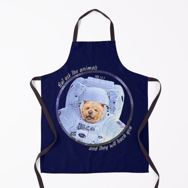 Item preview, Chow Chow Dog Astronaut in Space Bible Verse Ask the Animals Job 12:7 designed and sold by TheKingdomAttic.