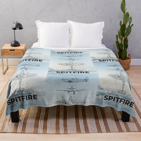Item preview, Spitfire Airplane Blueprint for the aviation lover in your life - great gift idea designed and sold by janicerafael.