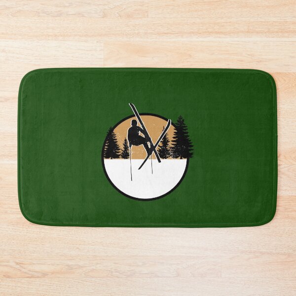 Item preview, silhouette skiing ski jump mountains 80's sports designed and sold by Captain-Jackson.