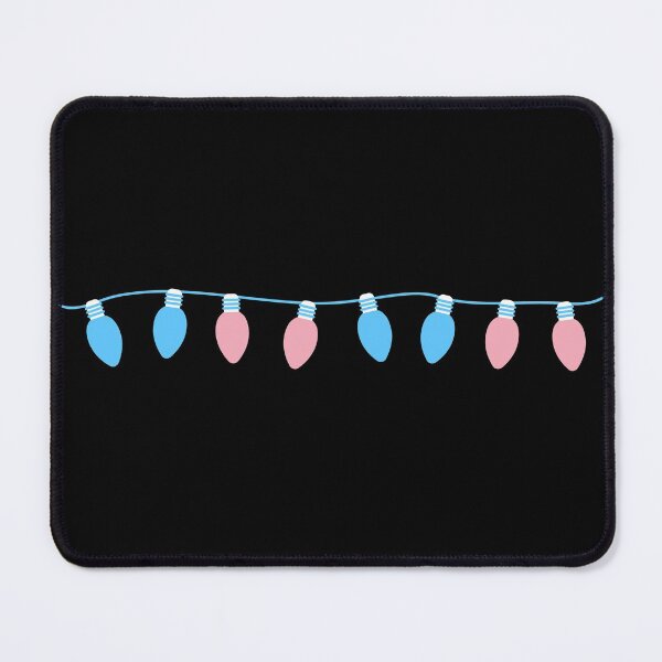 Item preview, Christmas Lights Winter Trans. Transgender Pride designed and sold by Subtle Pride Shop.