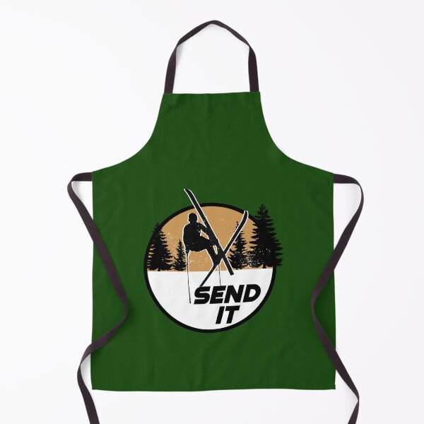 Item preview, Send it skiing ski jump mountains 80's sports designed and sold by Captain-Jackson.