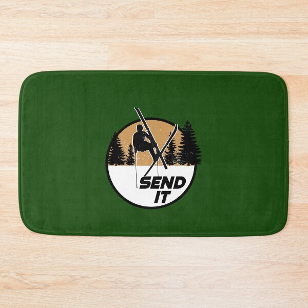 Item preview, Send it skiing ski jump mountains 80's sports designed and sold by Captain-Jackson.