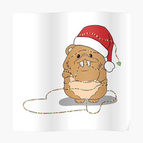 "Festive Giant Beaver FFXIV " Poster for Sale by Bunsby Redbubble