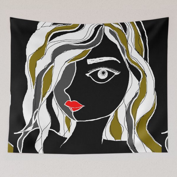 Item preview, Abstract MODERN Portrait designed and sold by Layla Art.