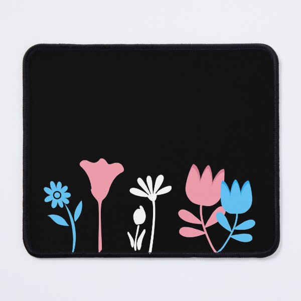 Item preview, Standing Flower Patch. Transgender Pride designed and sold by Subtle Pride Shop.