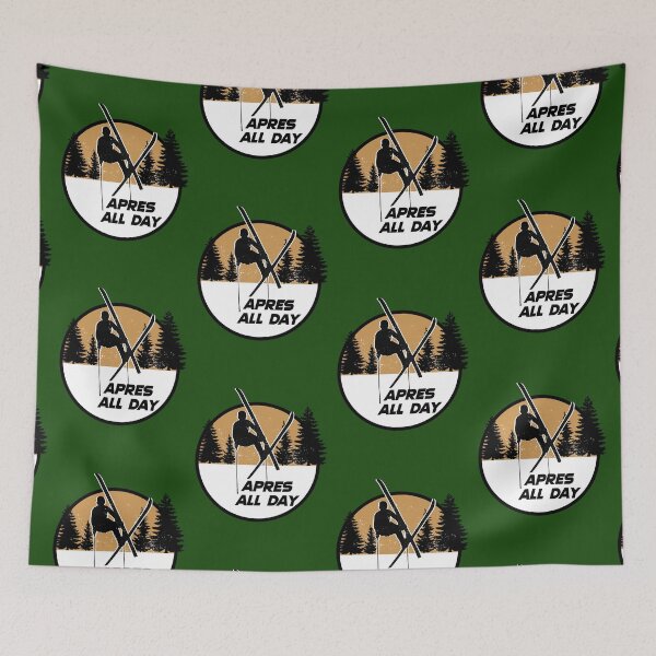 Item preview, Apres all day skiing ski jump mountains 80's sports designed and sold by Captain-Jackson.