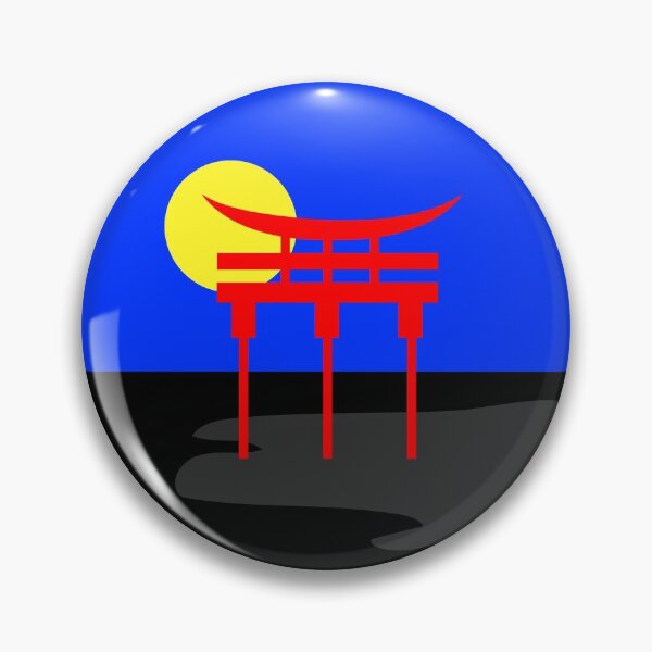 Item preview, Japanese Torii Gate Landscape Polyamorous. Polyamory Pride designed and sold by Subtle Pride Shop.