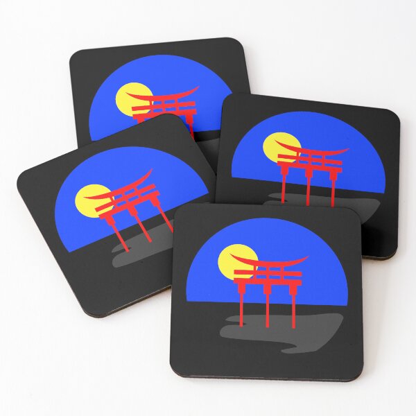 Item preview, Japanese Torii Gate Landscape Polyamorous. Polyamory Pride designed and sold by Subtle Pride Shop.