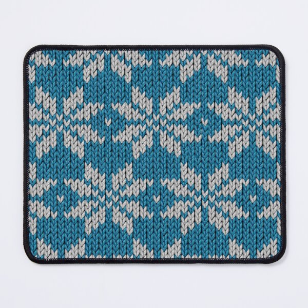 Item preview, Nordic Scandi Christmas Star Knitting Blue And White designed and sold by CasaDiLavanda.