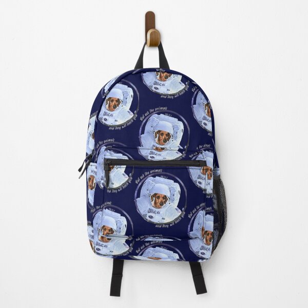 Item preview, Weiner Daschund Dog Astronaut in Space Bible Verse Ask the Animals Job 12:7 designed and sold by TheKingdomAttic.