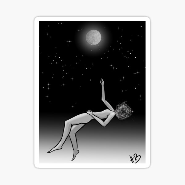 black moon Sticker
