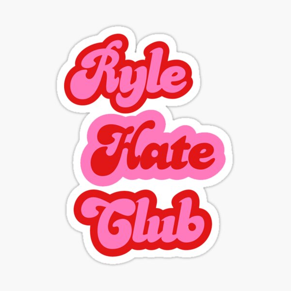 ryle hate club Sticker