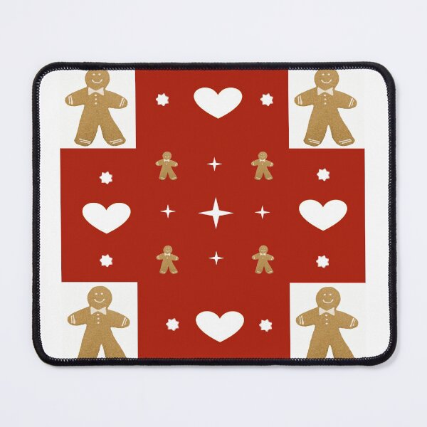 Item preview, Cheerful Christmas Pattern with Gingerbread Men designed and sold by ALEX PHOTO DREAMS.